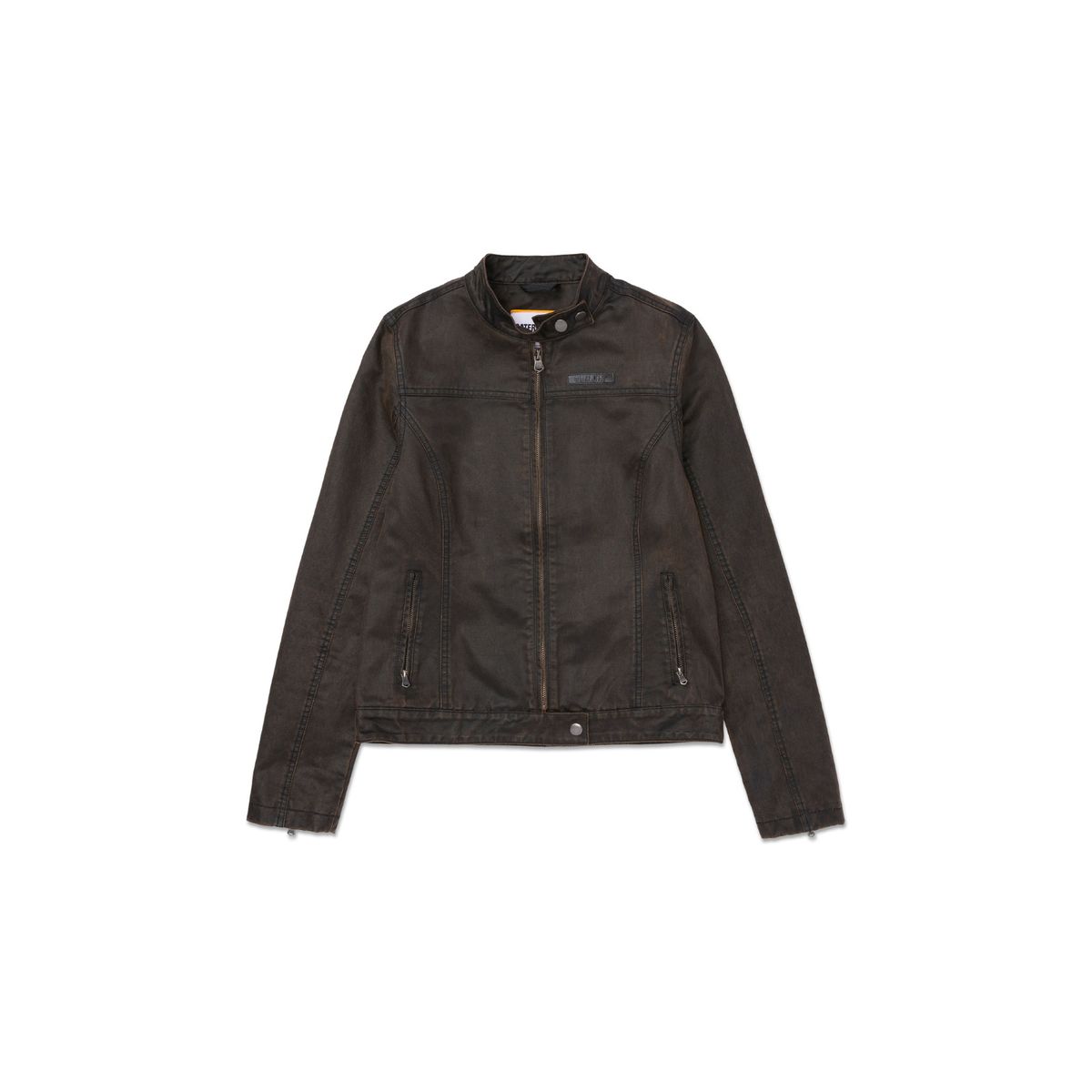 CAT - Chaqueta Mujer CAT W WAXED MOTO JACKET Marron CAT