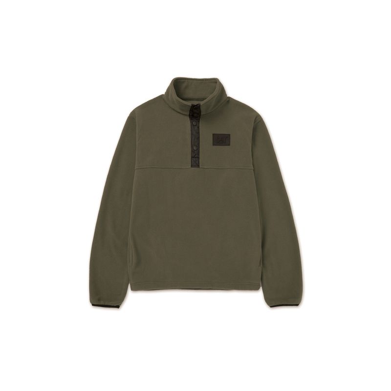 CAT - Buzo Hombre CAT Polar Fleece Half Sn Verde CAT