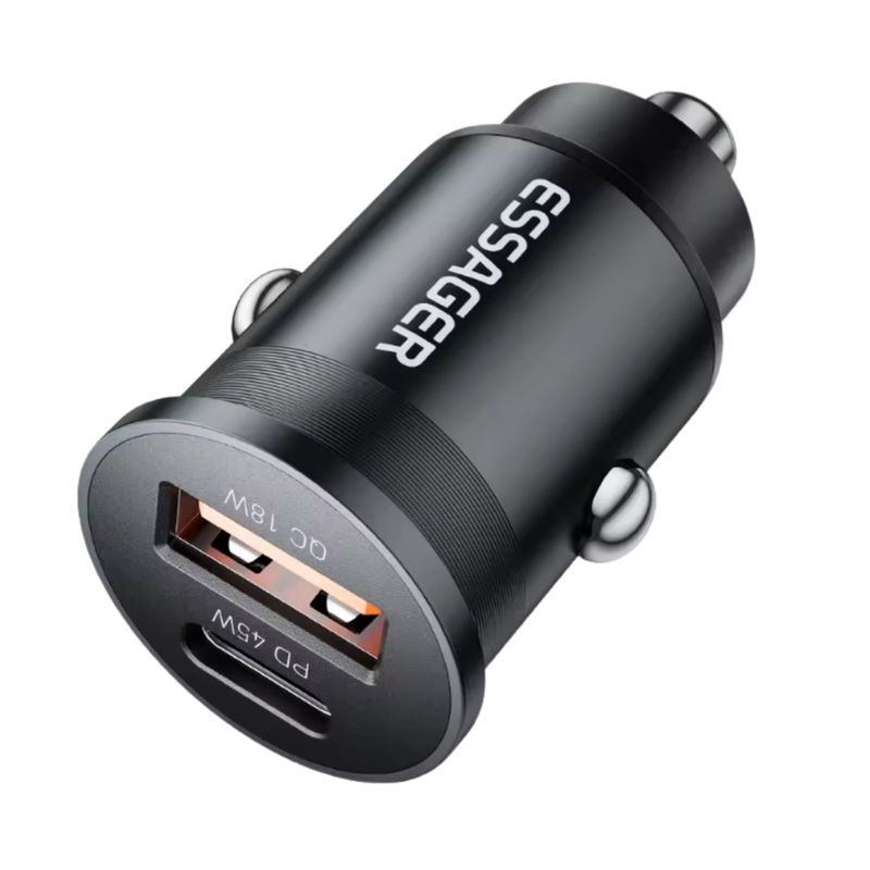 GEF - Cargador Carro Usb Tipo C Carga Rapida iPhone Samsung Huawei