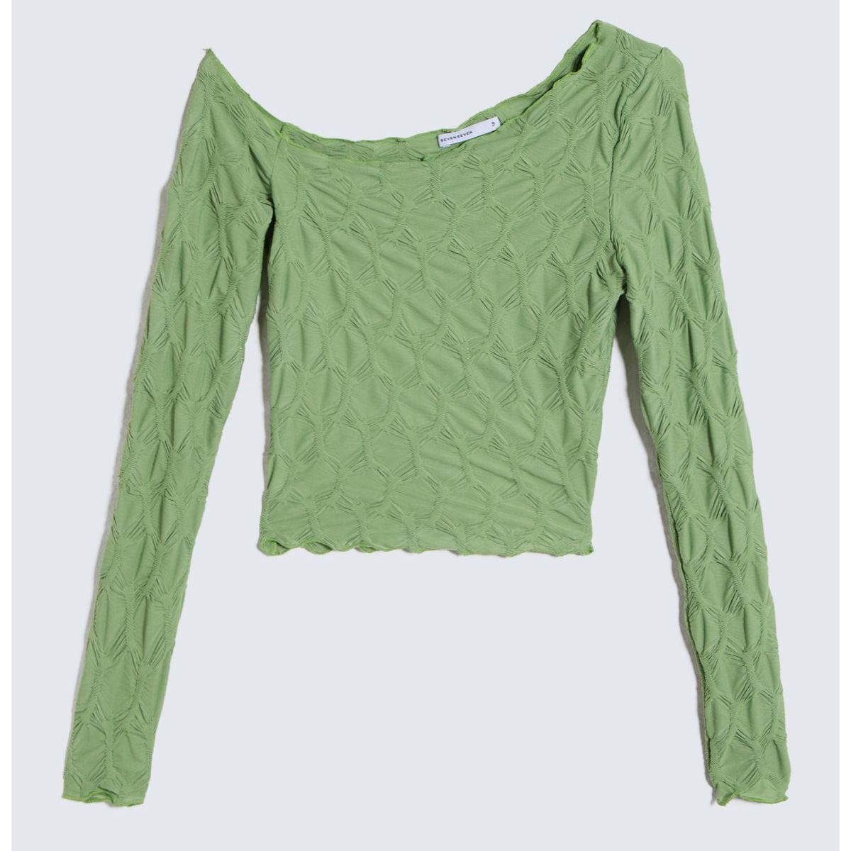 SEVEN SEVEN - Camiseta Para Mujer Manga Larga Color Verde  Marca Seven Seven #28096141