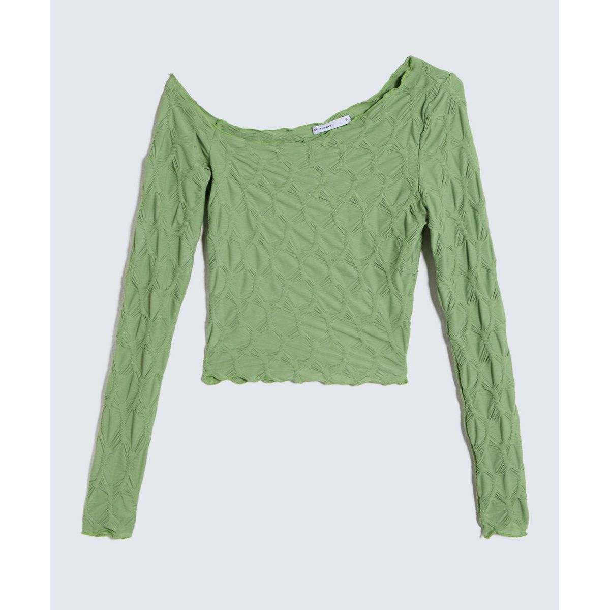 SEVEN SEVEN - Camiseta Para Mujer Manga Larga Color Verde  Marca Seven Seven #28096141