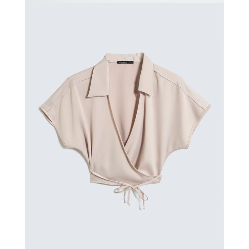 SEVEN SEVEN - Blusa Para Mujer Manga Corta Color Beige Marca Seven Seven #28123973