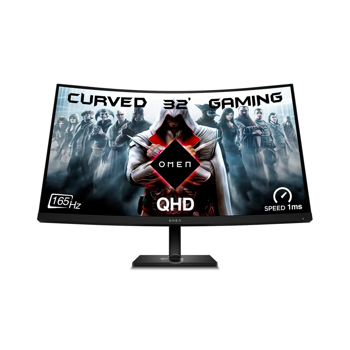 HP - Monitor HP OMEN 32C Gamer 315 Pulgadas QHD Curvo Negro