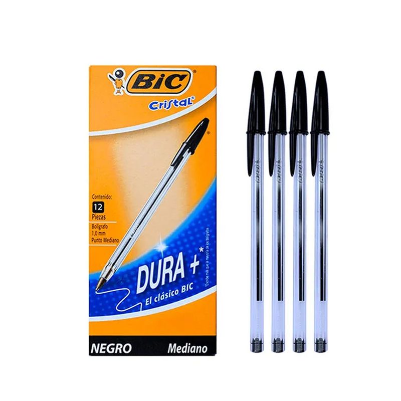BIC - Boligrafo Bic Negro Caja x 12 Unidades Bic