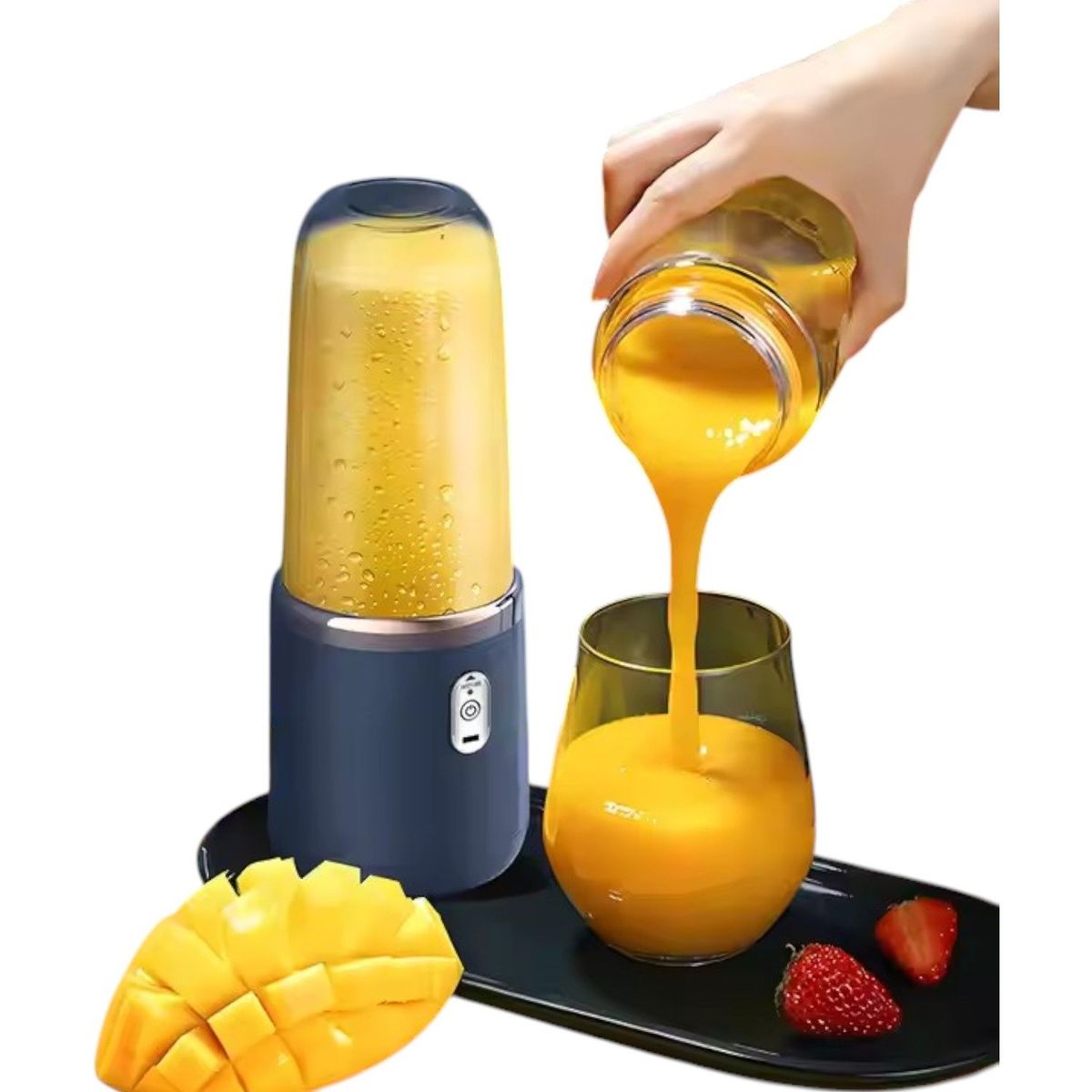 GENERICO - Licuadora Personal Con Doble Vaso Para Frutas Y Proteinas