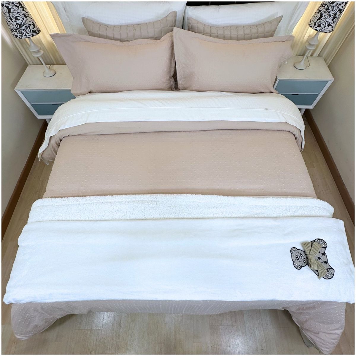 KARYTEX - Funda Duvet Burbuja Cama Sencilla Color Oro Rosa.