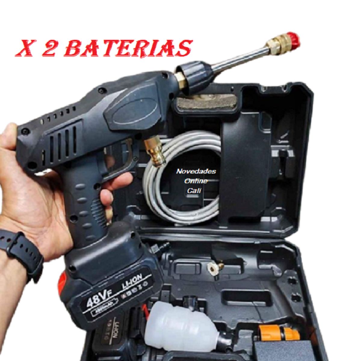 GENERICO - Hidrolavadora electrica 2 baterías 48v