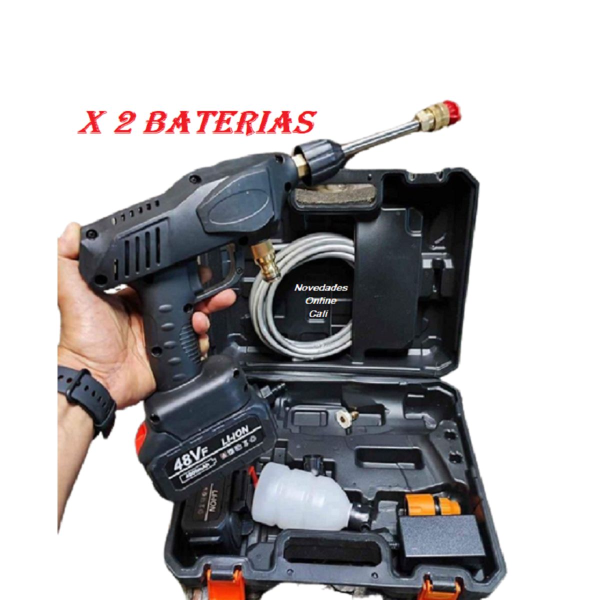 GENERICO - Hidrolavadora electrica 2 baterías 48v