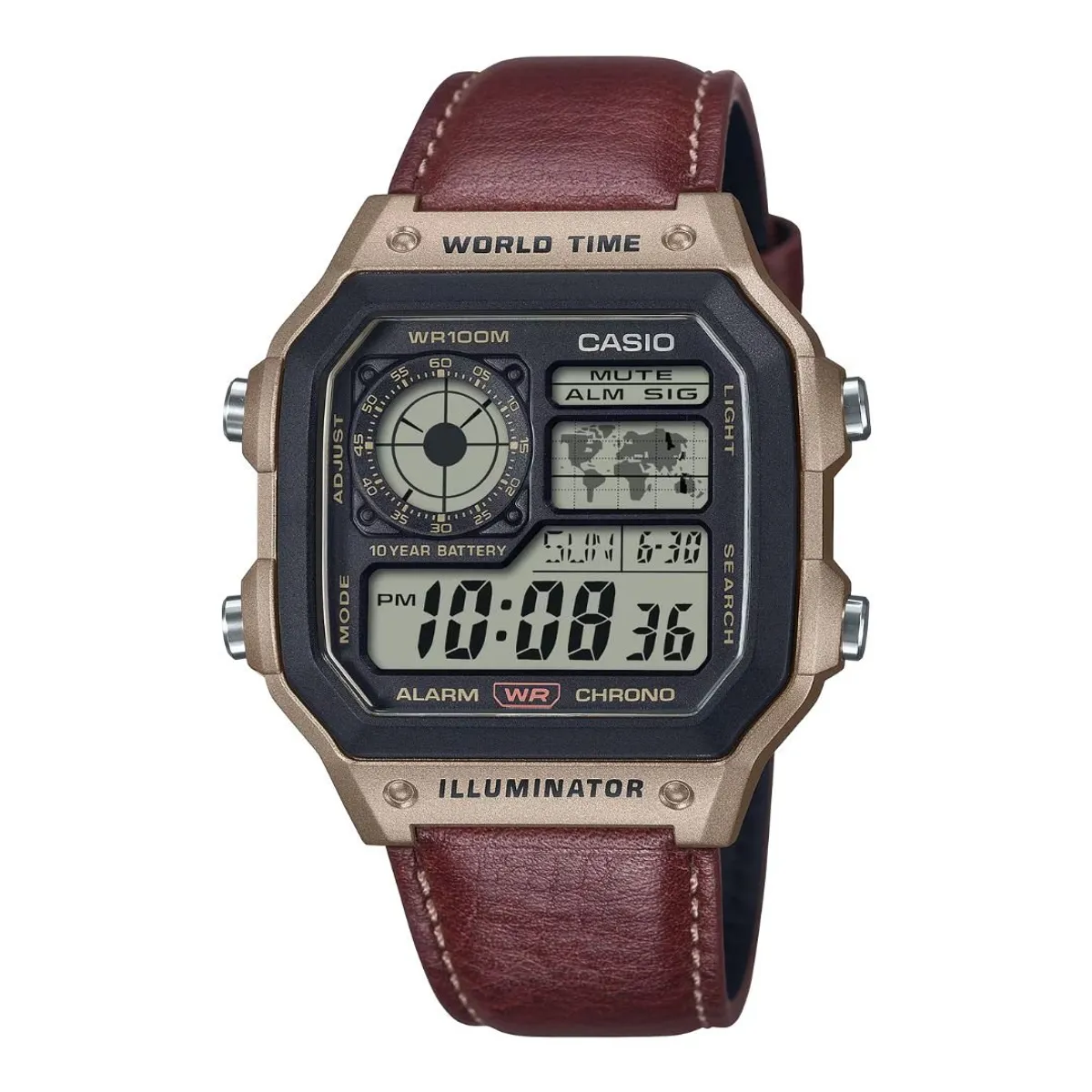 CASIO - Reloj Casio Referencia AE-1200WHL-5A Diseño Deportivo