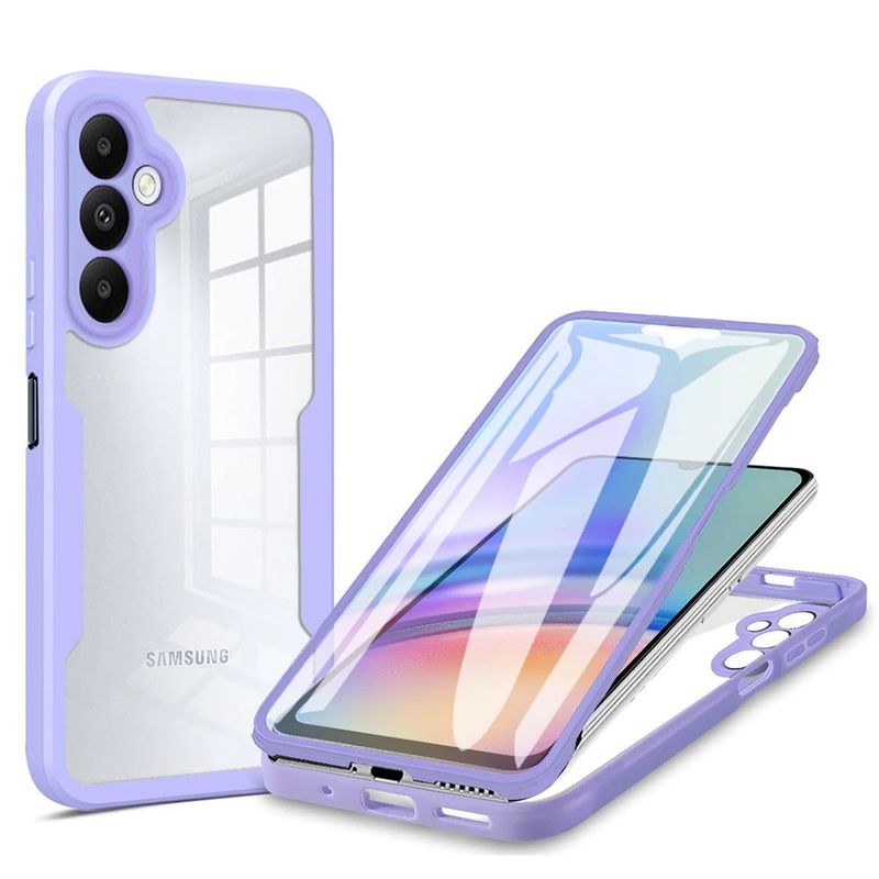 GENERICO - Estuche Protector Case Funda 2 En 1 Full 360 Para Samsung A25 5g Lila