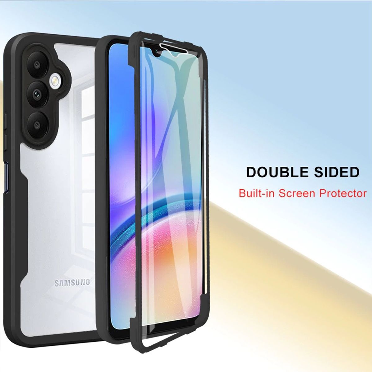 GENERICO - Estuche Protector Case Funda 2 En 1 Full 360 Para Samsung A25 5g Lila
