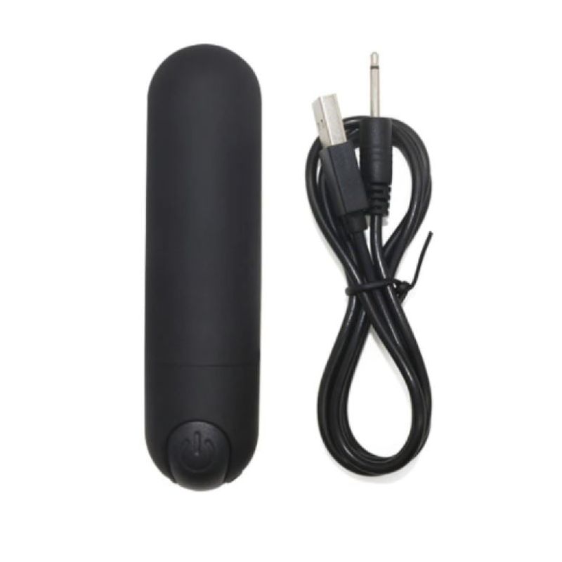 GENERICO - Bala Vibradora Recargable USB Negro