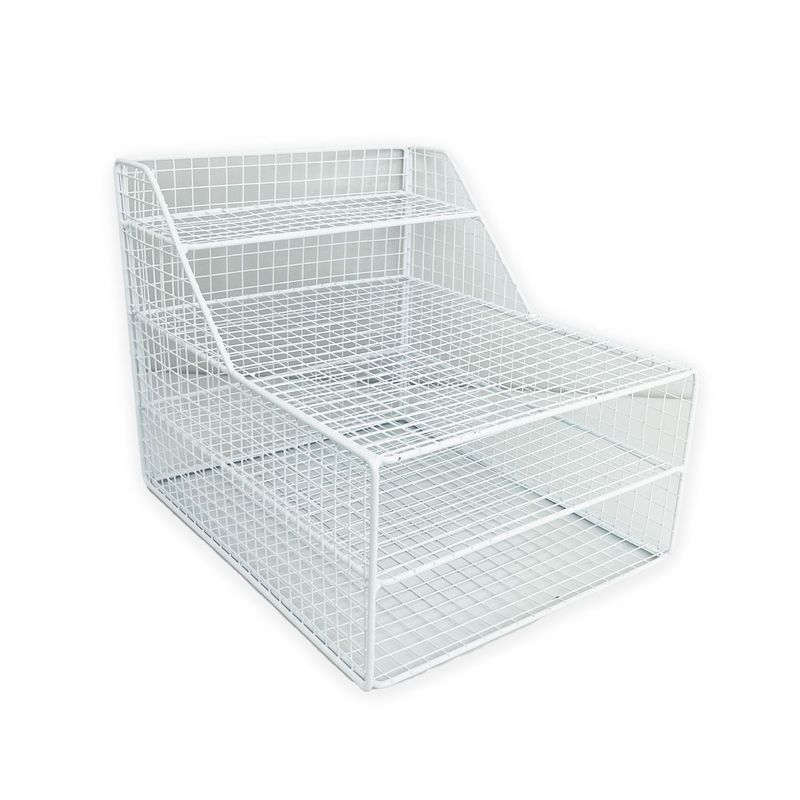 DIMATEX LEON - Organizador Afers Escritorio Archivador Malla Metal Blanco