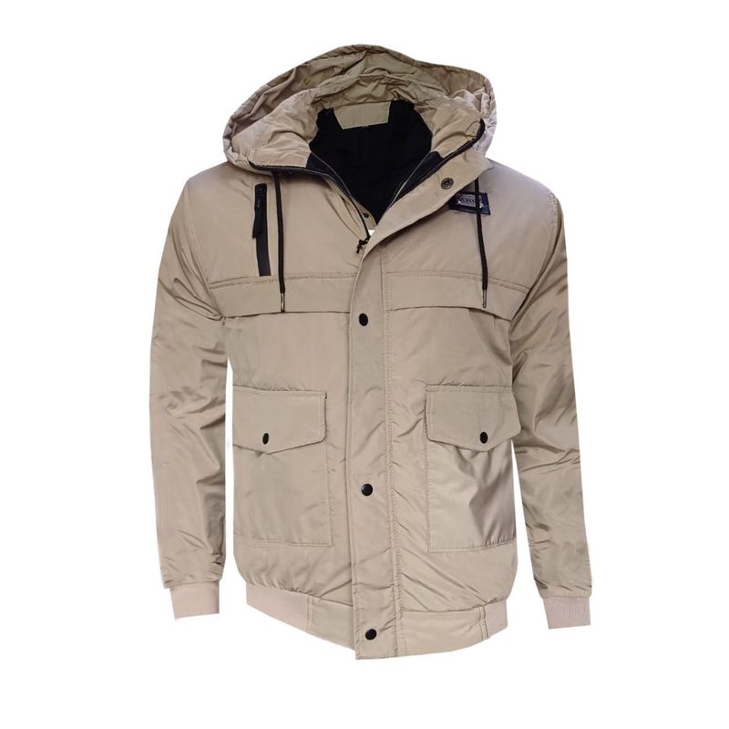 MODA EN CIRCUITO - Chaqueta Impermeable para Hombre Color Beige