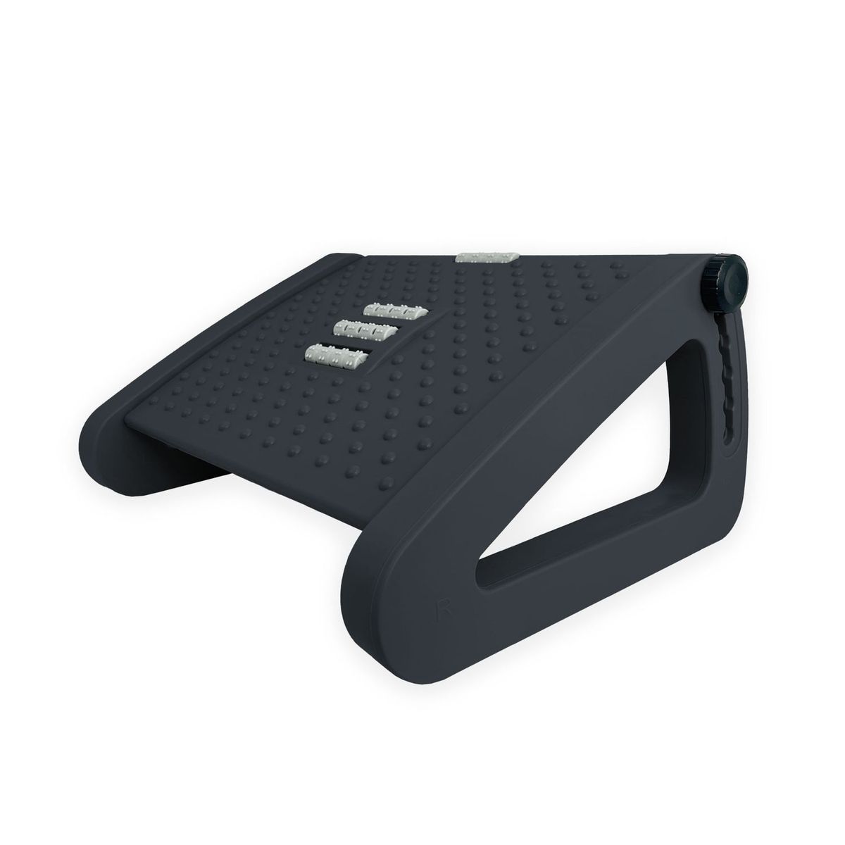 DIMATEX LEON - Reposa Pies Triangulo Ajustable 6 Niveles Rodillo Negro