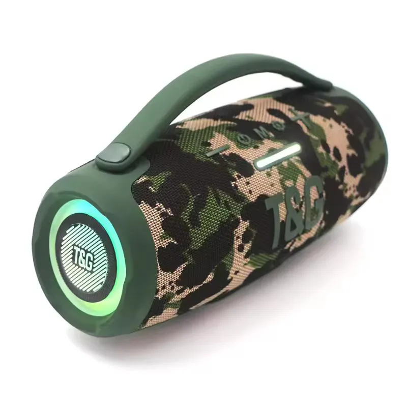 TYG - Parlante Inalámbrico Bluetooth Recargable Radio Tg-418 Verde Militar
