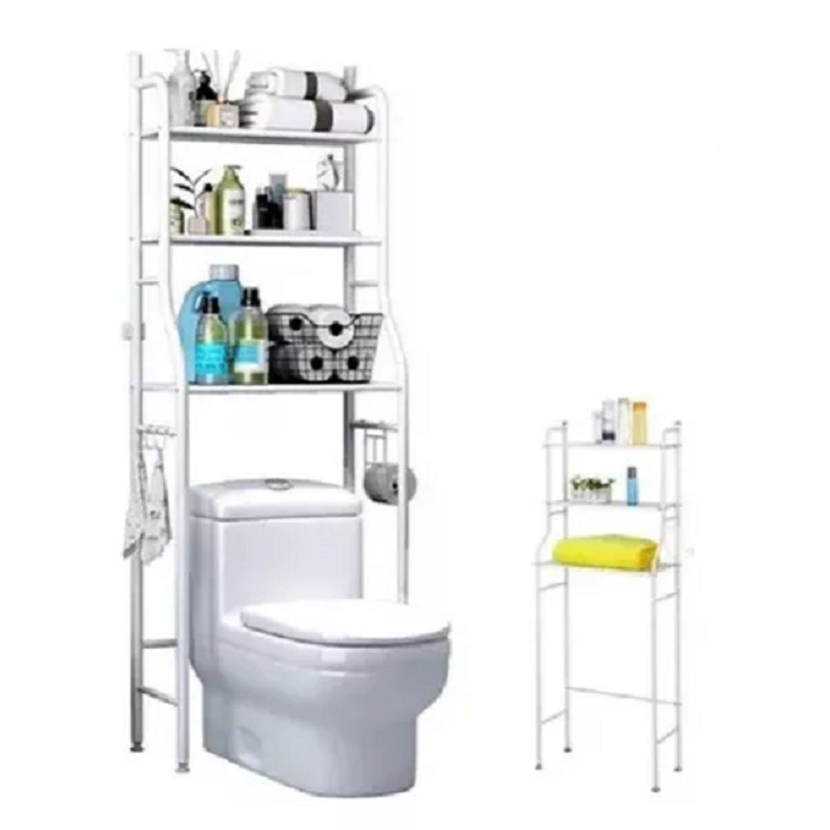 ONE PIXEL - Estante para baño Mueble de 3 Niveles Elegante Color Blanco