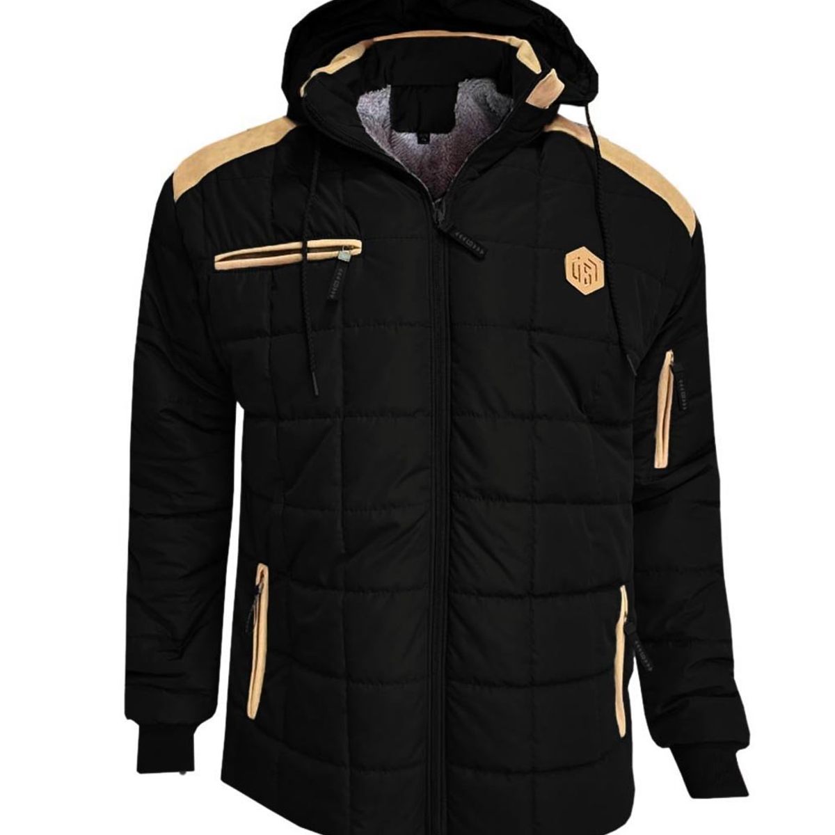 MODA EN CIRCUITO - Chaqueta Impermable con Aplique para Hombre