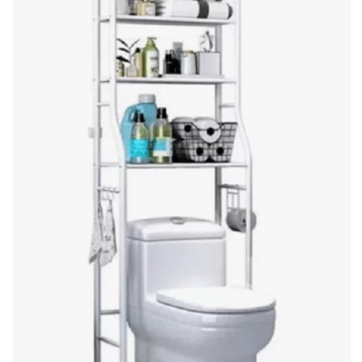 ONE PIXEL - Estante baño Mueble de 3 Niveles  Elegante Color Blanco