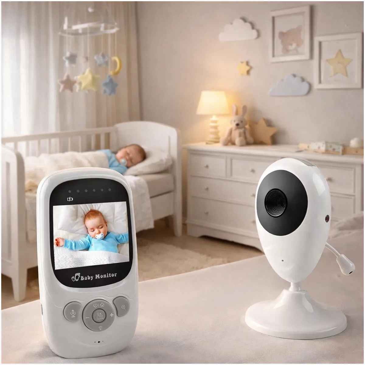 ONE PIXEL - Monitor Camara De Bebe Inalambrica Vision Nocturna Video Cámara Baby Monitor