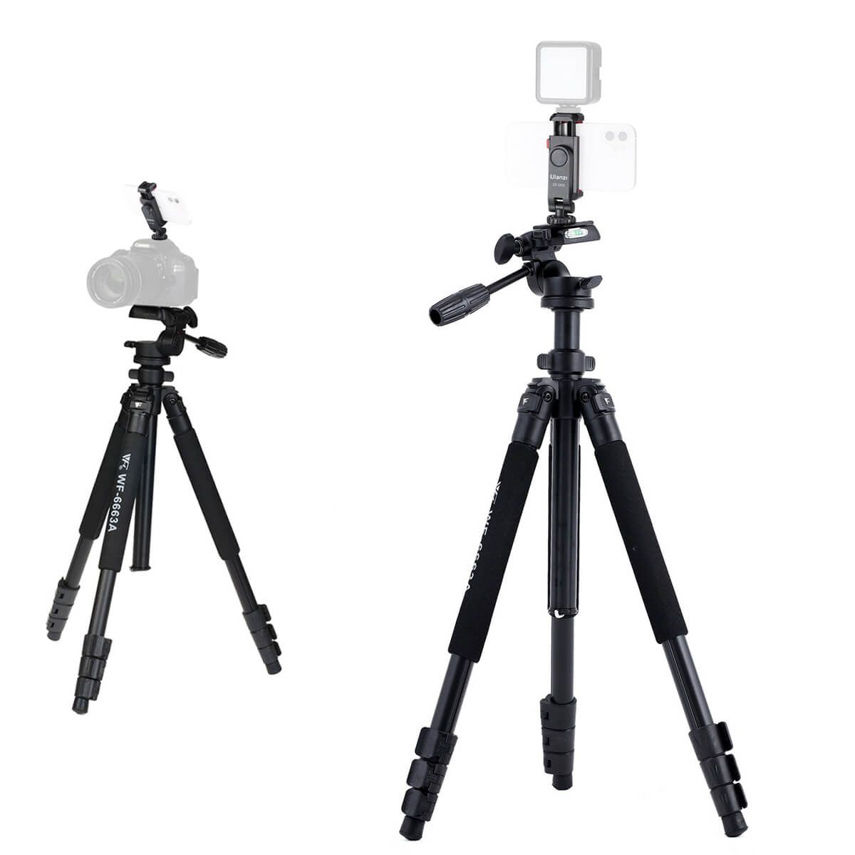 WEIFENG - Trípode weifeng WF-6663a para Camara + Soporte de celular