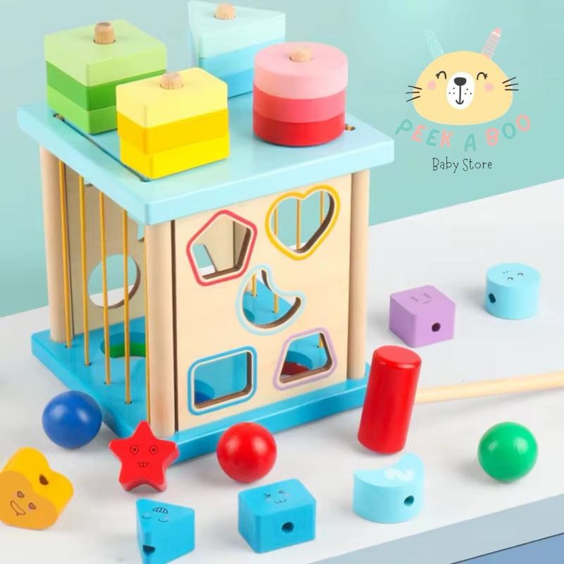 GENERICO - Juguete Cubo Didáctico Multifuncional 4 en 1 Para Bebe Nuevo