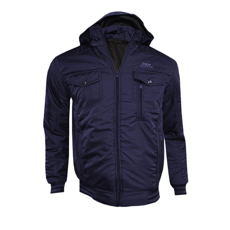 MODA EN CIRCUITO - Chaqueta Impermeable Para Hombre  Azul Oscuro