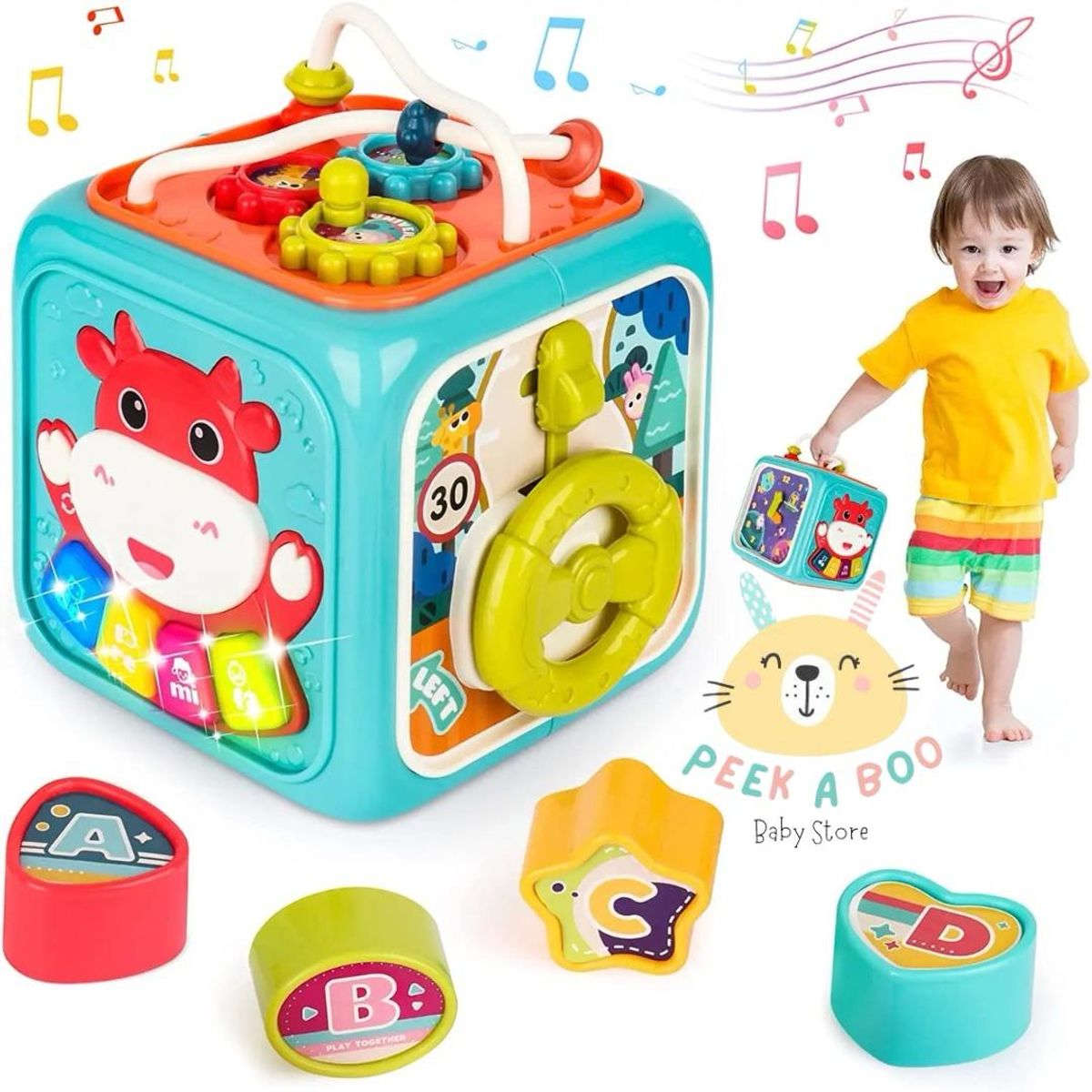 GENERICO - Juguete De Cubo Didáctico Musical Para Bebes Nuevo