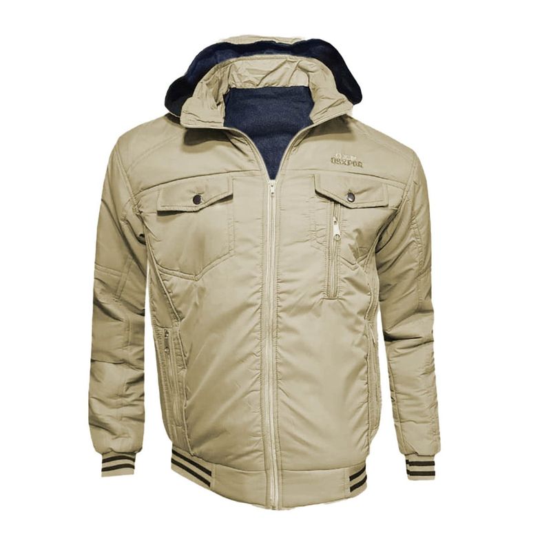 MODA EN CIRCUITO - Chaqueta Impermeable Para Hombre Beige