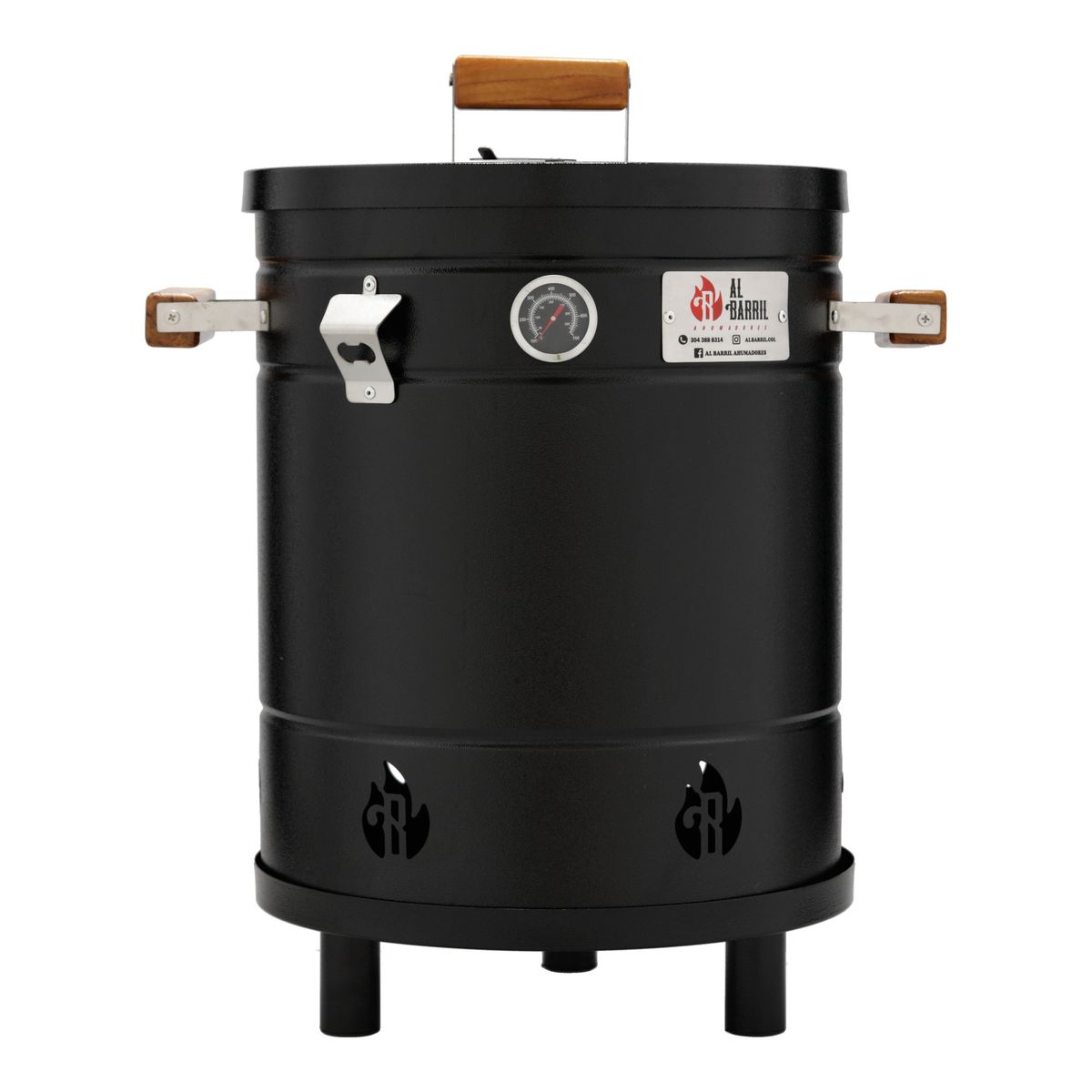 AL BARRIL - Barril asador mediano 20 libras + Accesorios