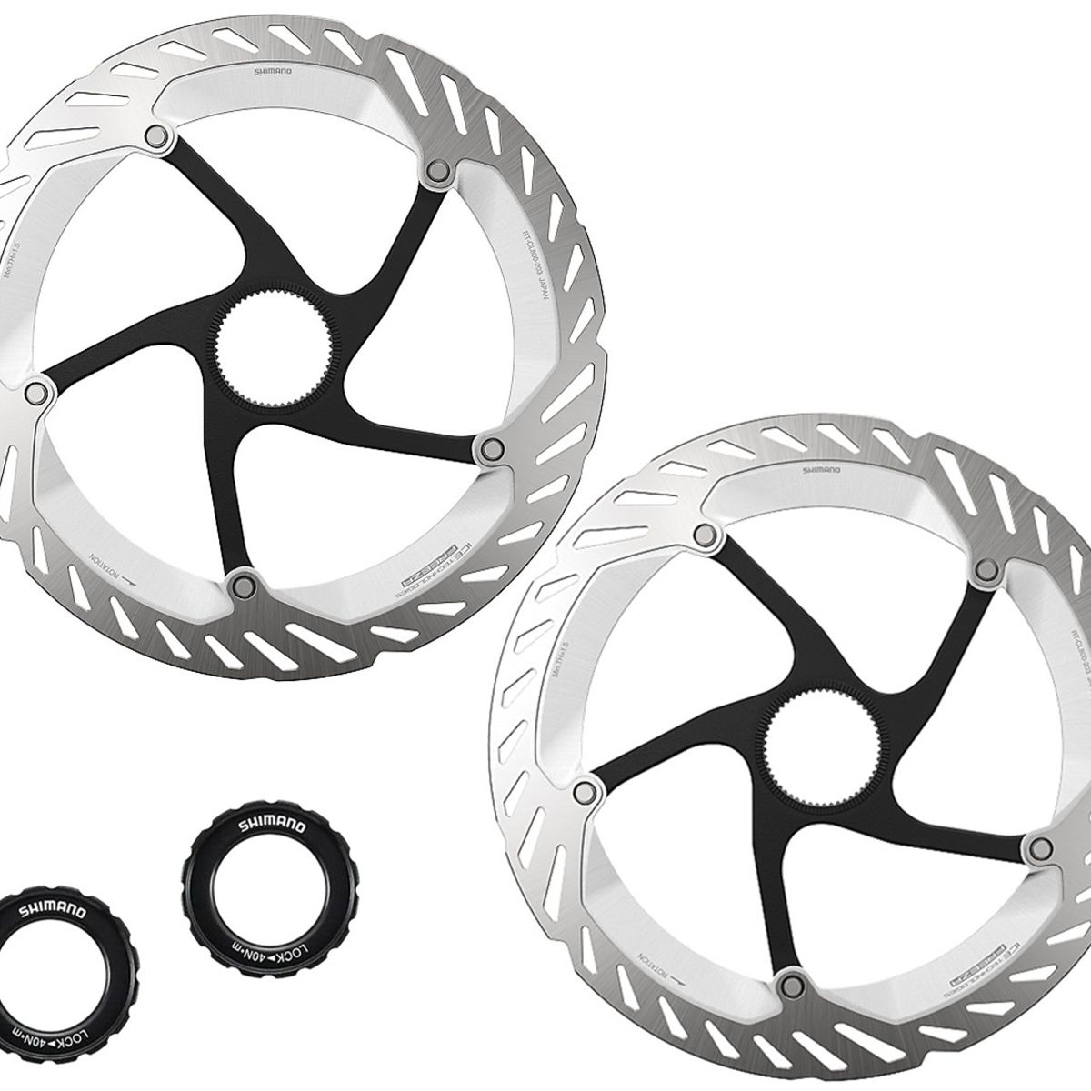 SHIMANO - Disco Rotor Freno Bicicleta Shimano Cl800 203mm Clock X2und