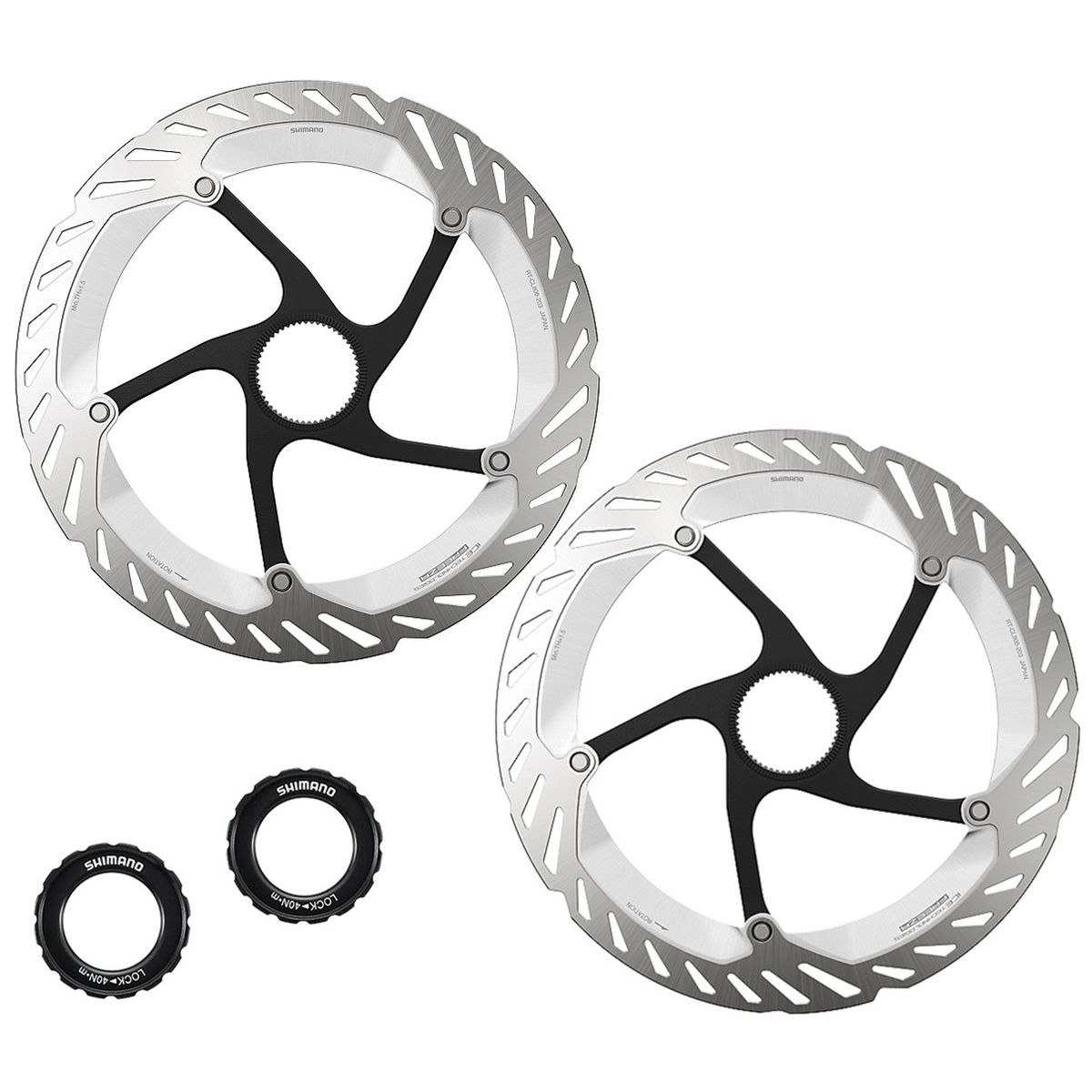 SHIMANO - Disco Rotor Freno Bicicleta Shimano Cl800 203mm Clock X2und