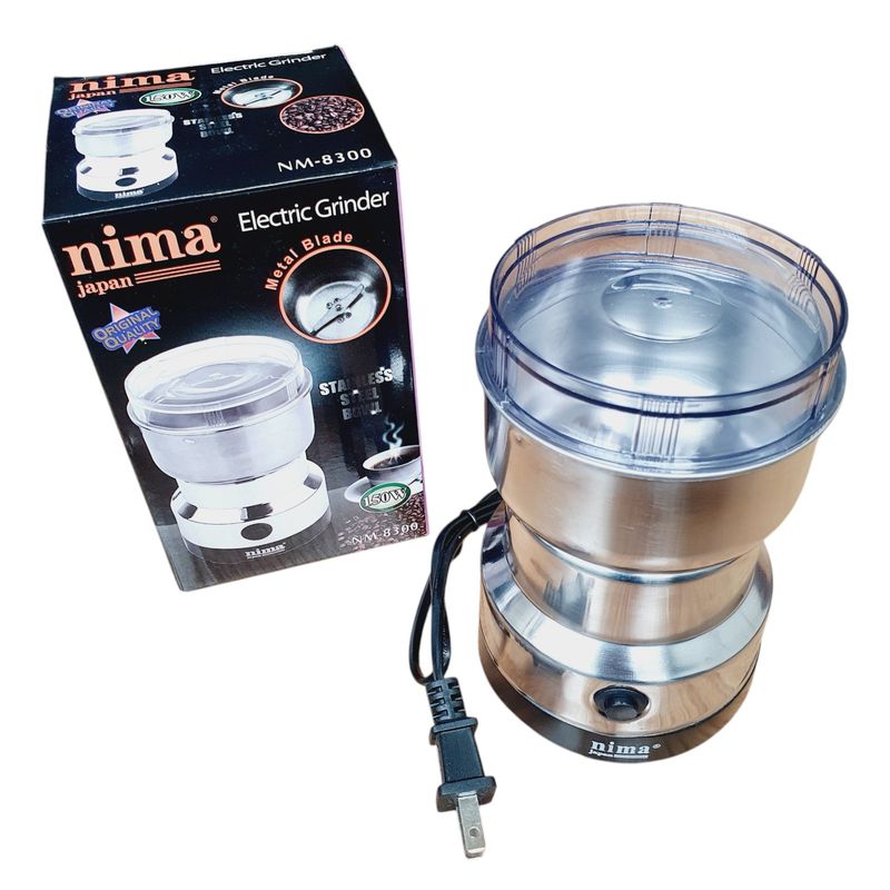 GENERICO - Molino Electrico Pulverizador Portatil Cafe Granos Plateado