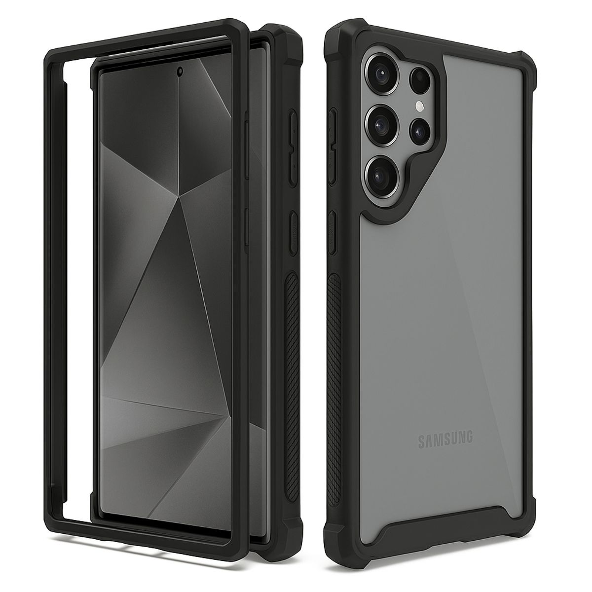 GENERICO - Estuche Protector Funda Forro Reforzado 2 en 1 Para Samsung S25 ultra
