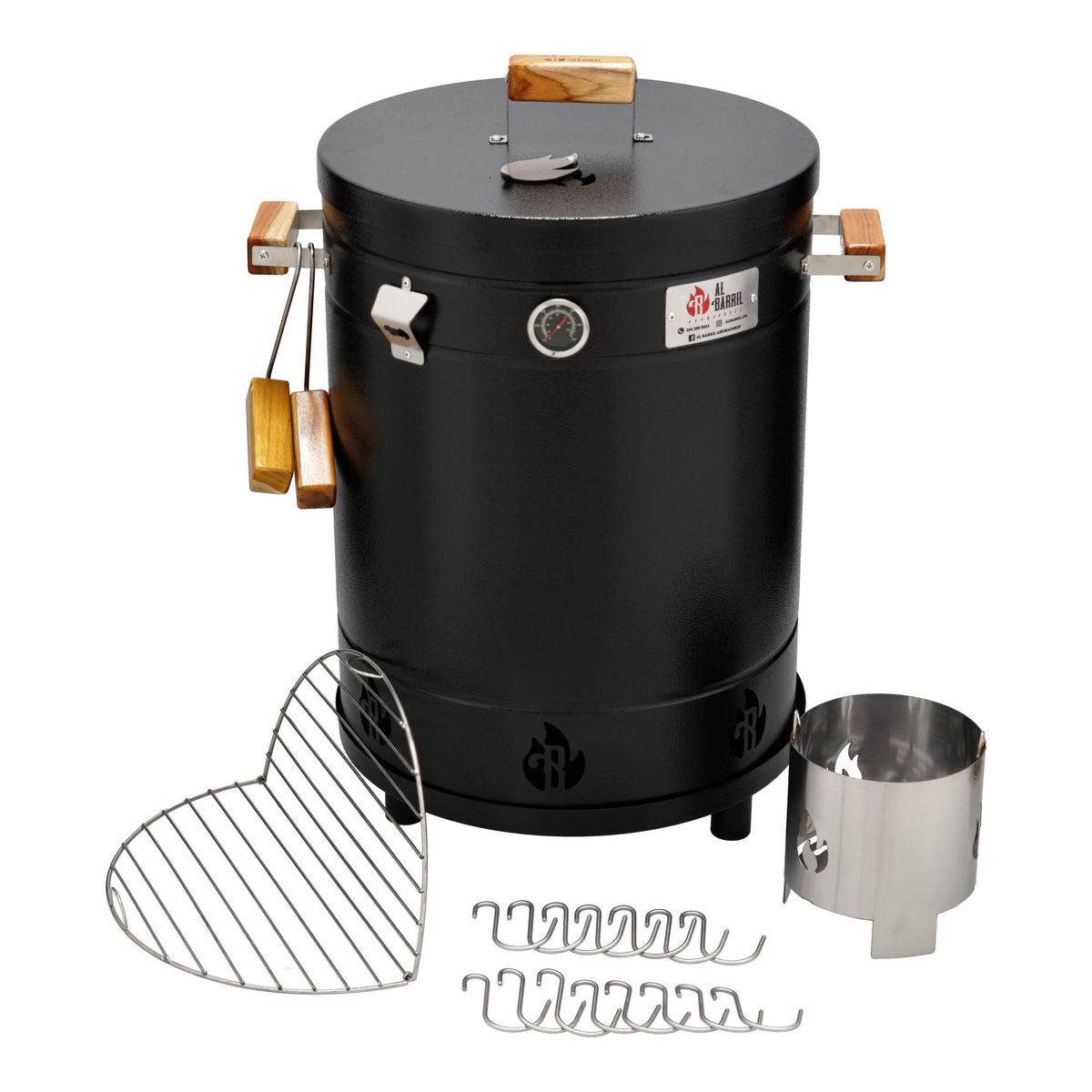 AL BARRIL - Barril asador grande 40 libras + Accesorios.