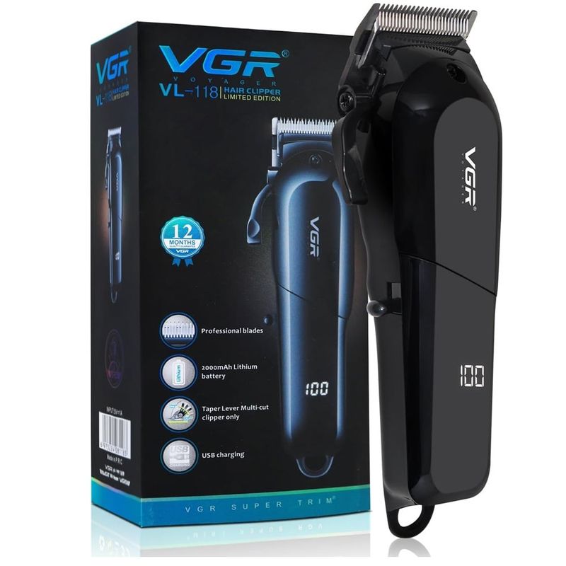 VGR - Maquina Recortadora De Pelo VGR V-118 Original E Inalambrica