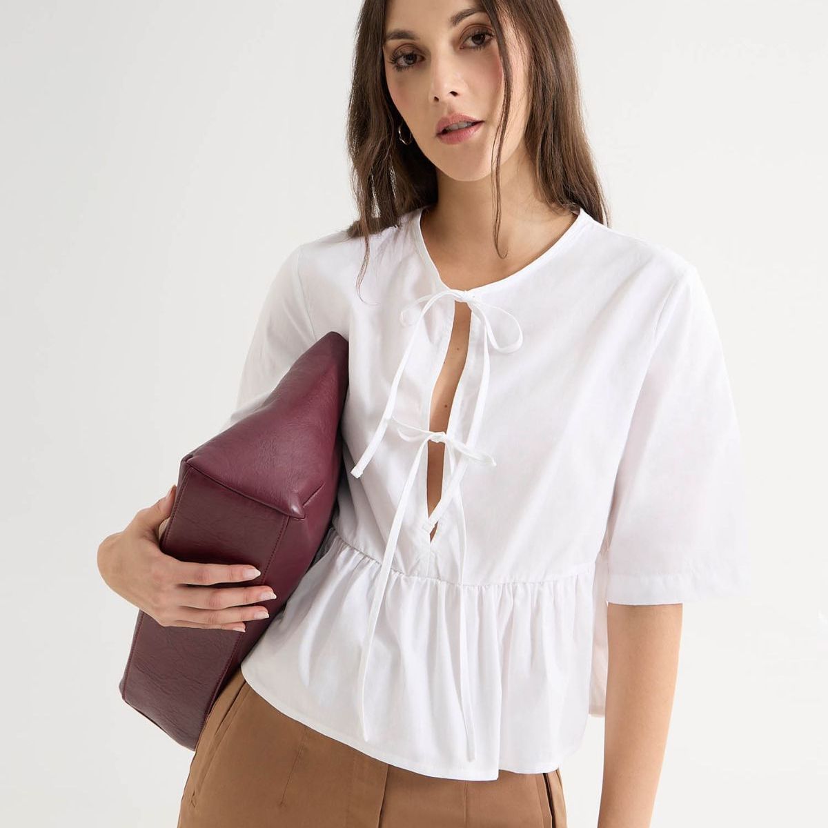 SEVEN SEVEN - Blusa Para Mujer Manga Corta Color Crudo Marca Seven Seven #28124043