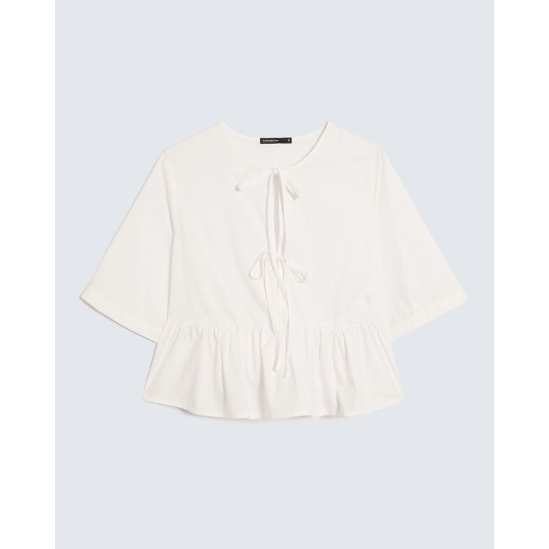 SEVEN SEVEN - Blusa Para Mujer Manga Corta Color Crudo Marca Seven Seven #28124043