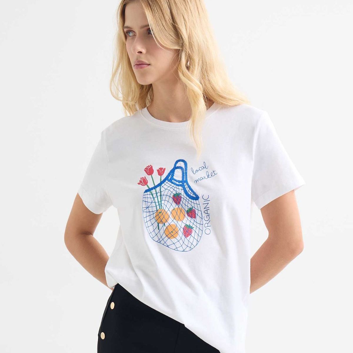 SEVEN SEVEN - Camiseta De Mujer  Color Crudo Marca Seven Seven #28096206