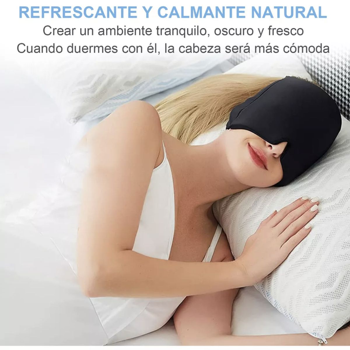 GENERICO - Gorro Gel Alivio Migraña Dolor Cabeza Compresa Frio Caliente