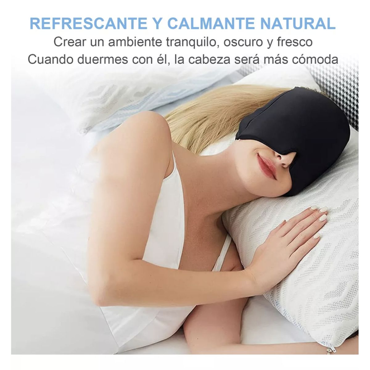 GENERICO - Gorro Gel Alivio Migraña Dolor Cabeza Compresa Frio Caliente