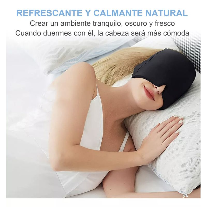 GENERICO - Gorro Gel Alivio Migraña Dolor Cabeza Compresa Frio Caliente