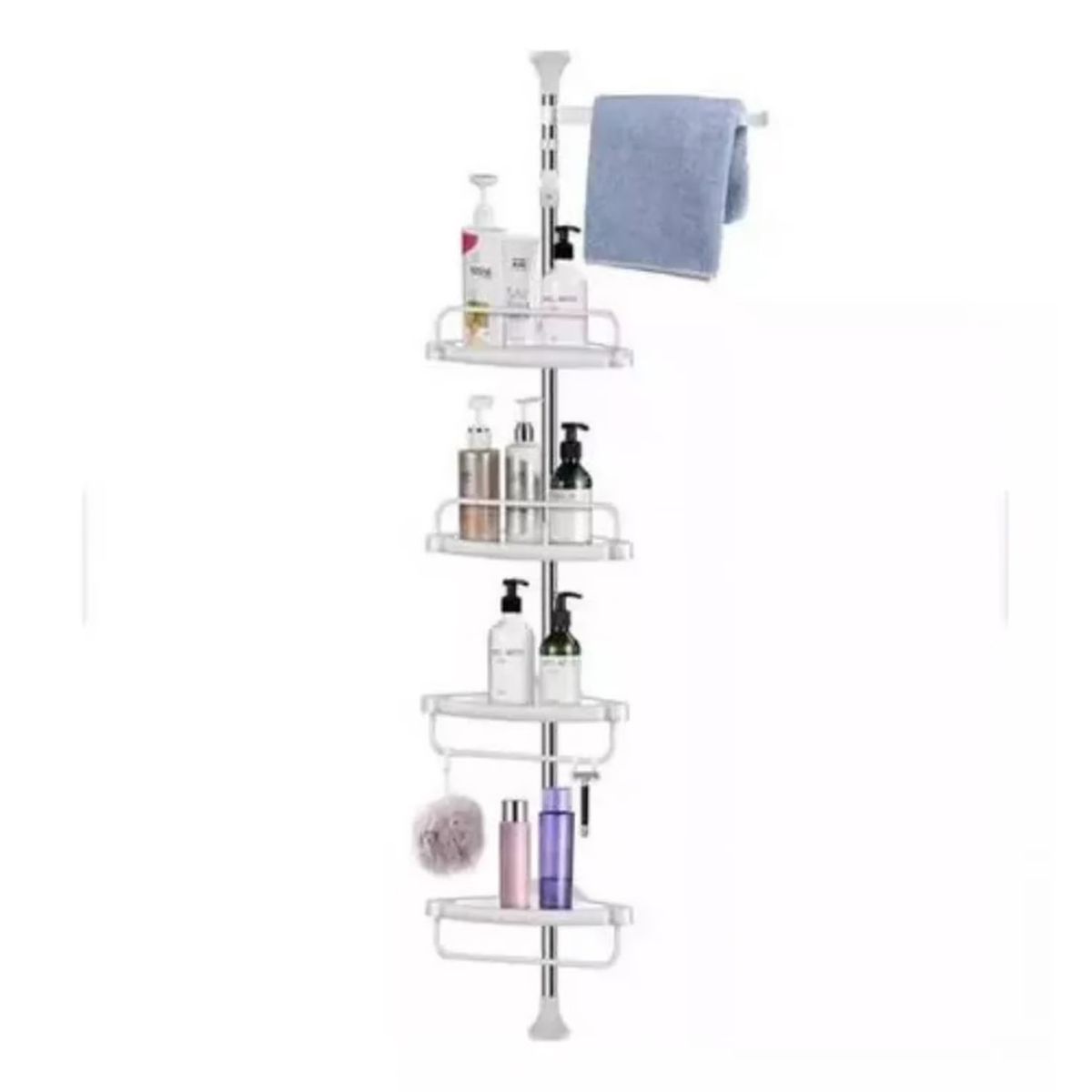 GENERICO - Organizador Estante Esquinero para Baño 4 niveles