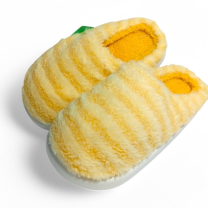 YOYOSO - PANTUFLAS DE LINEAS AMARILLAS - TALLA 36-37