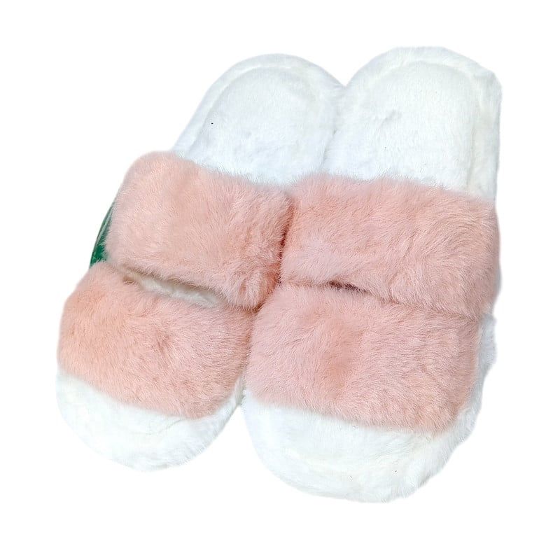 YOYOSO - PANTUFLAS DE TIRAS BLANCA & BEIGE - TALLA 40-41