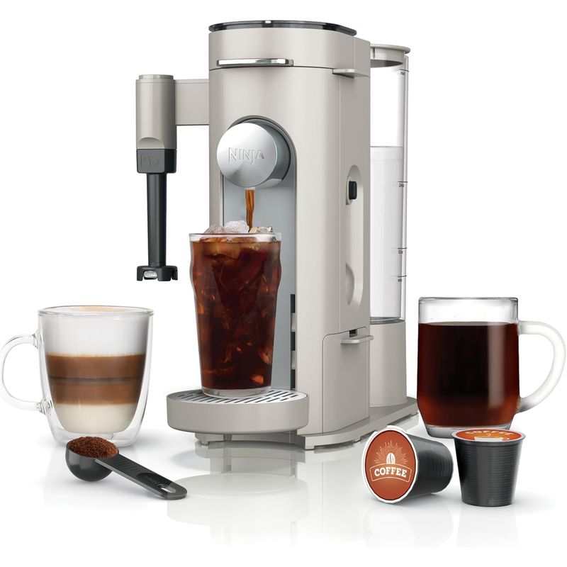 NINJA - Cafetera Ninja Pod compatible con K-Cup con espumador PB051ST