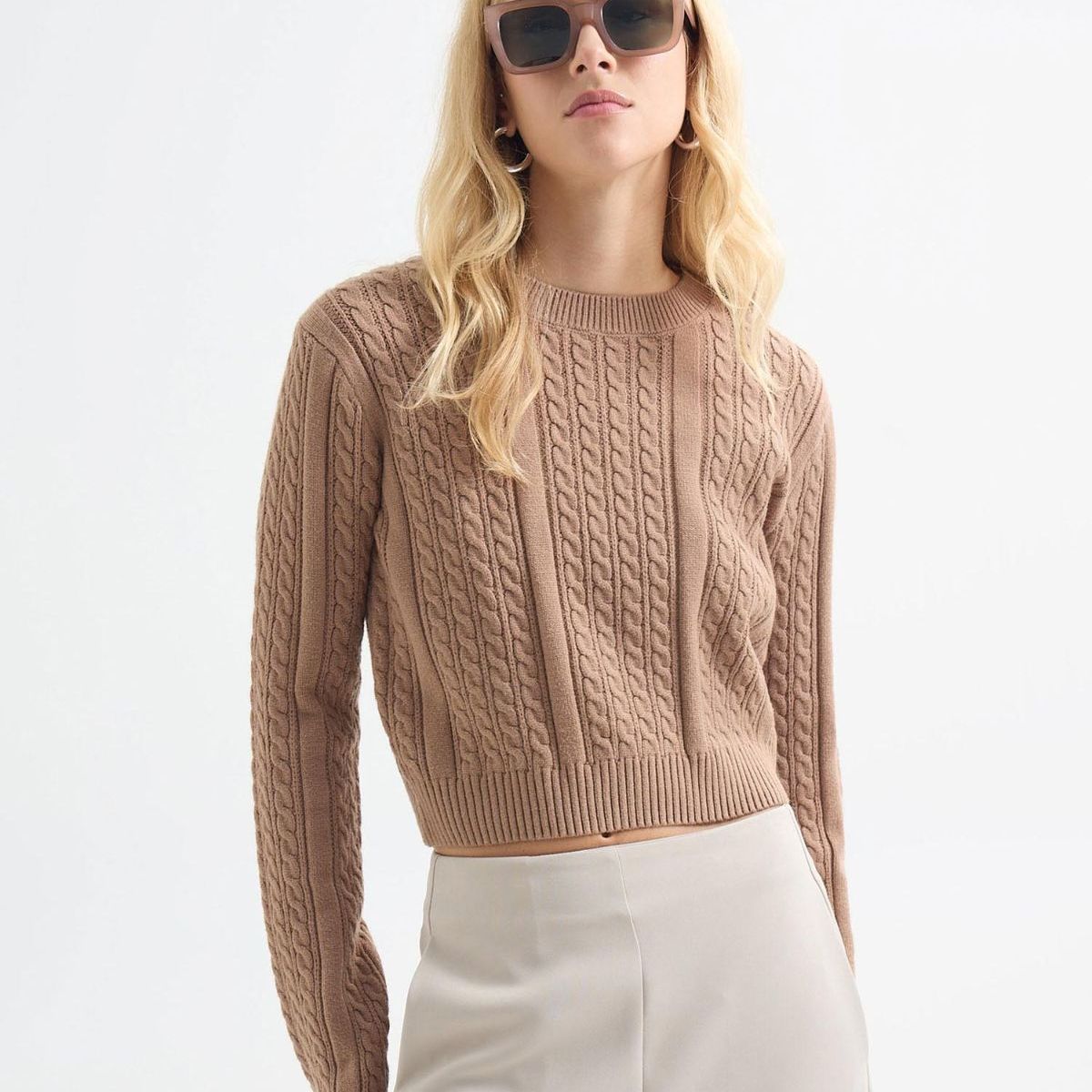 SEVEN SEVEN - Saco Para Mujer Cuello Redondo Color Camel Marca Seven Seven #28330662