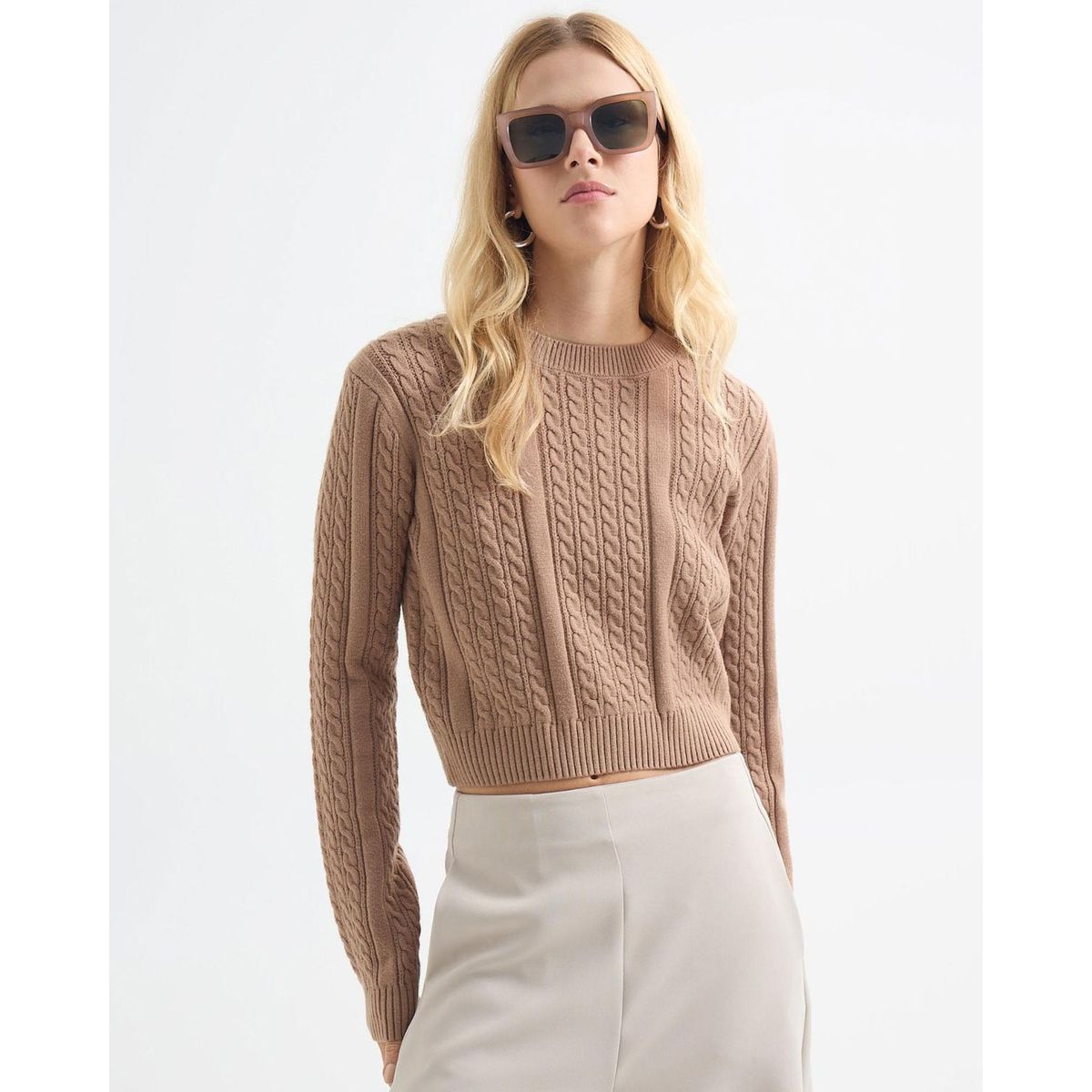 SEVEN SEVEN - Saco Para Mujer Cuello Redondo Color Camel Marca Seven Seven #28330662