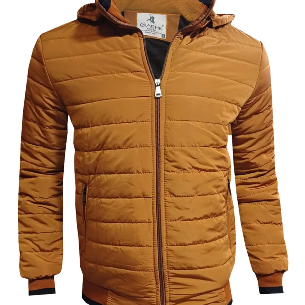 MODA EN CIRCUITO - Chaqueta Impermeable Para Hombre Mostaza