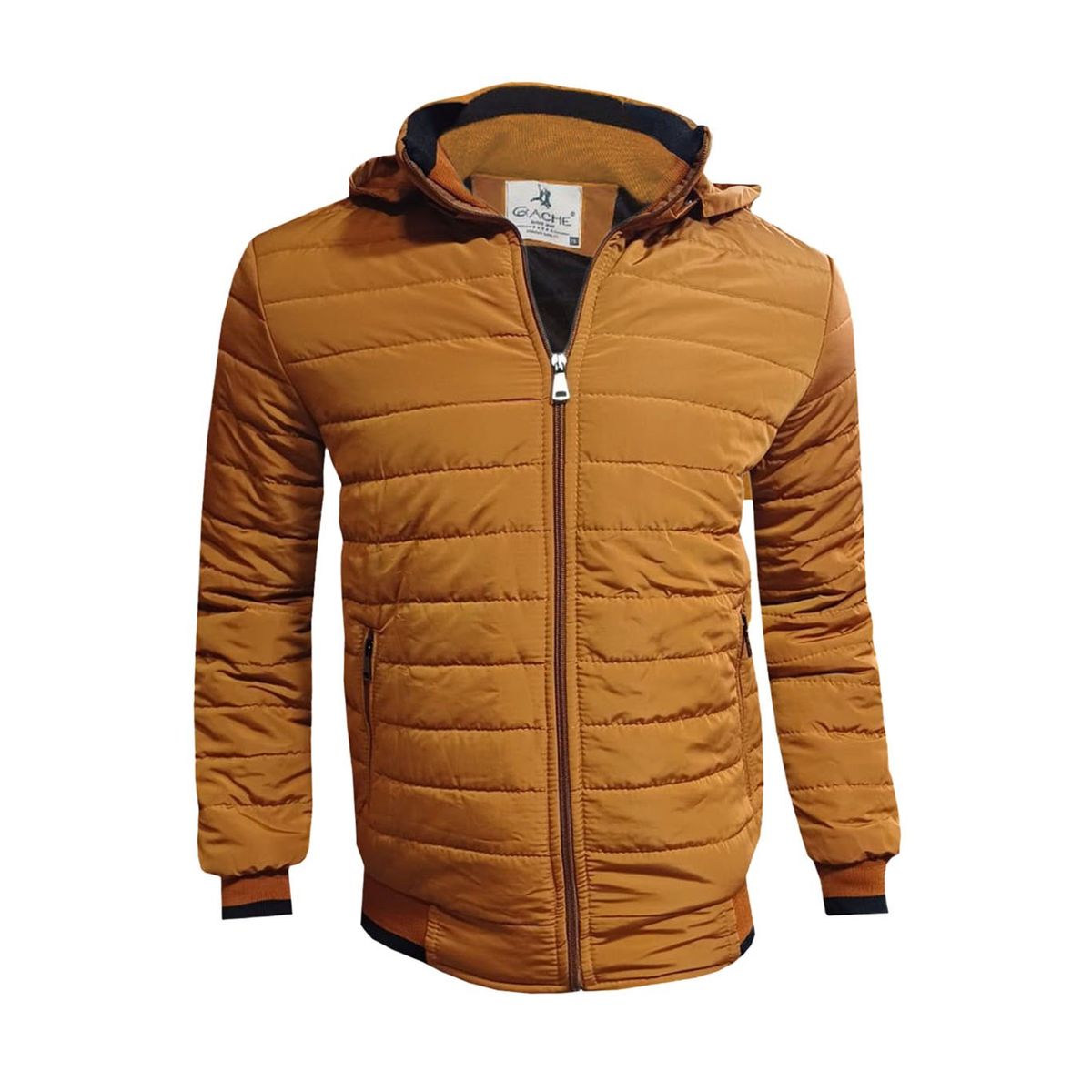 MODA EN CIRCUITO - Chaqueta Impermeable Para Hombre Mostaza